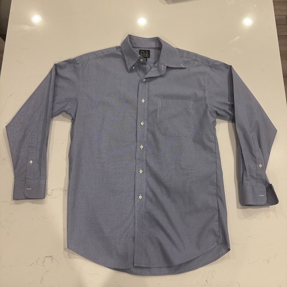 Jos. A. Bank Men's Light Blue Button-Down Dress Shirt